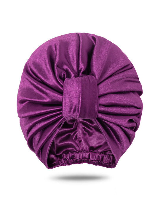 purple head wrap turban for women