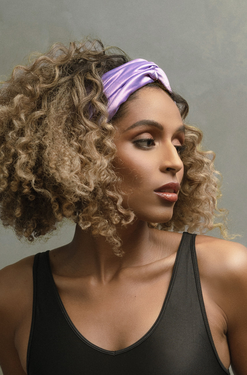 satin headbands for naturally curly hair. Satin turban headbands helps to protect natural hair from frizz and breakage.