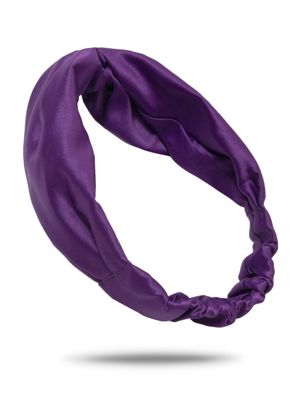 purple turban headband for women