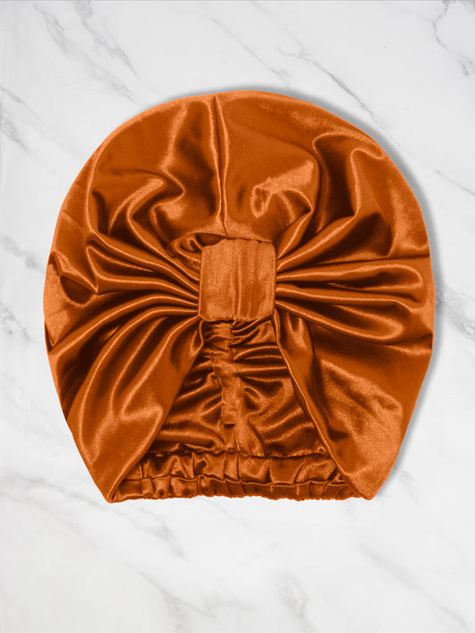 Tiger's Eye Satin Tam Wrap