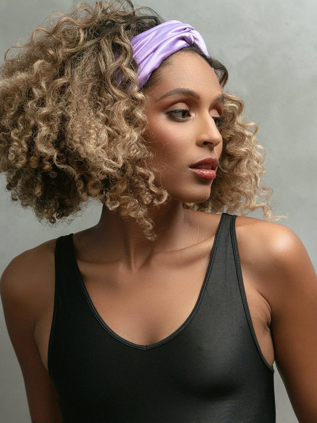 Turban curly online hair