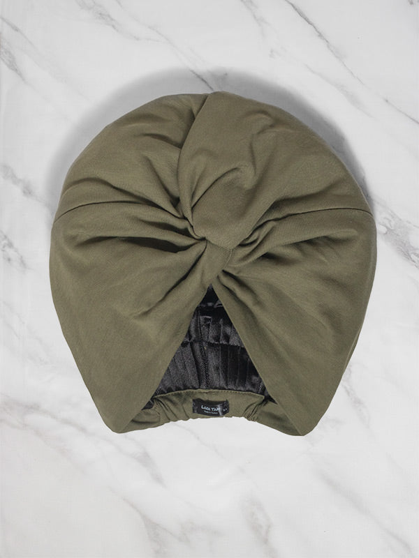 olive green head wrap for women 