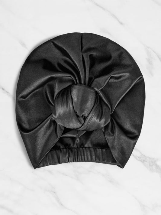 black satin headwrap for women