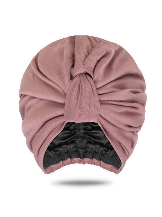 blush pink pre-tied turban headwraps 